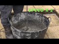 How to mix concrete with a mixer paddle