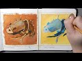 [ How to Use Gouache ] What is an Underpainting? -- Gouache Tutorial for Beginners