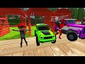 Cars vs Colorful Slides with Portal Trap Cars vs Balls