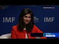 IMF's Gita Gopinath discusses global inflation, geopolitical risks, ECB rate cuts, trade