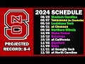 NC State Football 2024 Schedule Preview & Record Projection