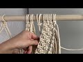 Large Boho Macrame Wall Hanging Tutorial