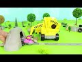 Excavator, Tractor, Fire Truck, Garbage Trucks & Police Cars Toy Vehicles for Kids