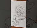 Dibujo de Goku ultra instinto (parte 1)