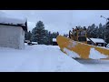 Epic Snow plowing to a remote farm in Arctic Lapland