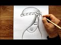 Kolay Üzgün Kız Çizimi - Güzel Kız Nasıl Çizilir - Karakalem Çizimleri 2023 ( Easy Girl Drawing )