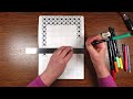 Try a simple repetitive pattern based on a square - Plan with me a bullet journal theme
