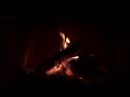 Burning Fireplace Crackling Fire Sounds🔥4K Fireplace Dark Screen. Fire Sounds for Sleeping No Music