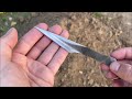 Cómo hacer un cuchillo Kiridashi a partir de una lima vieja  |  Making a knife from an old file