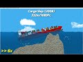 Different Ships Run Into Rocks!! EPIC Shipwrecks! #1 | Floating Sandbox 🌊