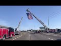 Firefighters preparing for honor a military funeral Smoky Mountains Tennessee #shorts