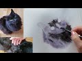 How to Paint a Wet in Wet Loose Black Cat  - Watercolor 4 Beginners - Celebrate milestones with me!