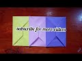 How To Make a Letter paper ENVELOPE/Origami envelope tutorial