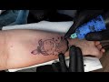 One tattoo cartridge and 20 minutes | Real time tattooing video