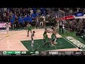 Giannis and Jrue Holiday beating the Celtics