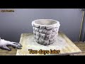 Make Pots Of Cement To Grow Small Plants At Home - Nyk Creation
