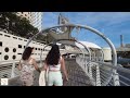 4K Riverwalk Tampa Florida - Walking Tour with Stereo City Sounds