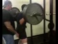 Vince wrap then squat 405 reps