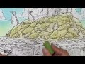 HOW I COLOUR: BACKGROUND AND BASING WITH SOFT PASTELS | Adult Colouring