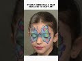 turn into a butterfly  face paint tutorial #shorts