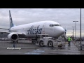 Alaska Airlines New Livery on Boeing 737-800 Landing & Parked for Unveiling Event