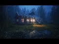 Heavy Rain Sounds in The Foggy Forest for Sleeping | Soothing Rain to Relax & Study, ASMR