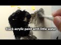 Textured Abstract Painting with Toilet Paper
