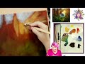 Glowing Light Light: How to Draw and Paint | Butterfly & Dandelion | Painting Tutorial step by step