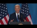 Biden is asked about reelection campaign and mixes up Harris and Trump