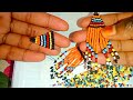 HOW TO MAKE FRINGE BEADED EARRINGS| African beaded|DIY earrings #beadsjewelrymaking #jewellerymaking
