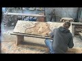 HOW TO CARVE A BEAR ON A BENCH BACK TUTORIAL