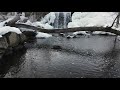 Garland pond spillway winter