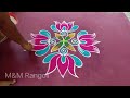 Simple Lotus Flower Rangoli Design || Daily Use Simple Kolam || small rangoli || beautiful rangoli