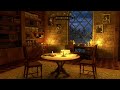Fantasy Tavern | Cozy Peaceful Night | Rain & Thunder | 🌧️⚡🏰