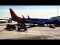 Southwest Airlines landing at Sacramento International Airport in California.