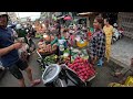 Amazing ! Street Food in Cambodia @ Russian Market - Fried Cake, Pork, Fish, Beef, Fruits & More