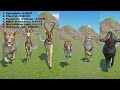 World Fastest Land Animals Speed Race in Planet Zoo included Antelope,  Springbok, Lion, Kangaroo