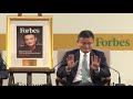 Jack Ma in conversation with Steve Forbes at the Forbes Global CEO Conference