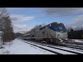 Amtrak Rescue set leading the Vermonter! A chase from Essex to Montpelier VT