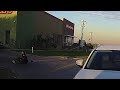 HORRIBLE MOTORCYCLE ACCIDENT! ( Walked away without a scratch!!)