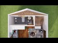 Cozy Rustic Stone Cabin with Loft: 172 Sqft Tiny House Tou