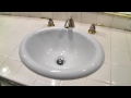 Bathroom sink installation