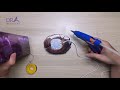 Easy making Epoxy Resin lamp Magical purple | Diy Resin Art