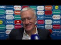 William Saliba et Didier Deschamps après Portugal-France