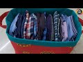 DIY Fabric Storage Basket Easy method/How to sew fabric basket fromold clothes /Sewing Tutorial