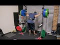 Jump Training VLog - Low bar squat 140kg 308lbs x8 @RPE 8 in TYR L-1 weightlifting shoes 2 Nov 2022