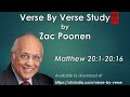 97. Matthew 20:1 to 20:16 - Zac Poonen - Verse By Verse Study