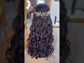 Cute bride hairstyle || wedding hairstyles || hair tutorial || hair accessories #shorts