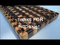 NEW DESIGN End grain cutting board - Helpful tips for woodworking