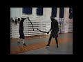 HEMA / DESW Go-now sabre sparring: me vs one of the teachers